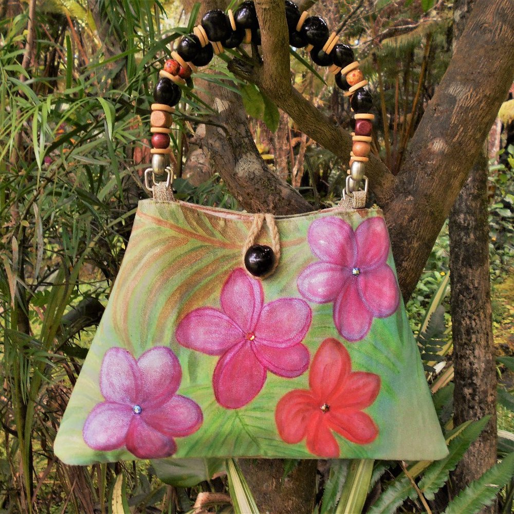 Handcrafted and Hand painted purse